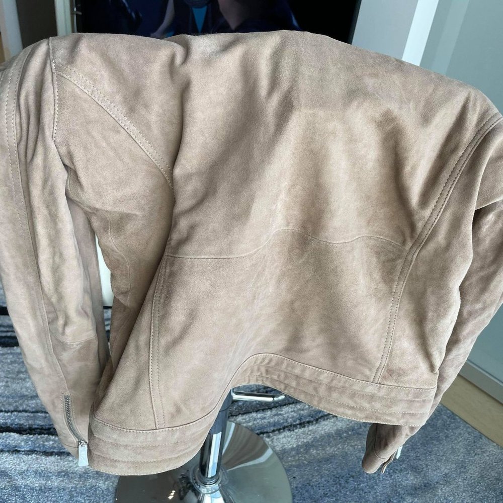 Reiss Suede Racer / Bomber Jacket - Picture 2 of 12